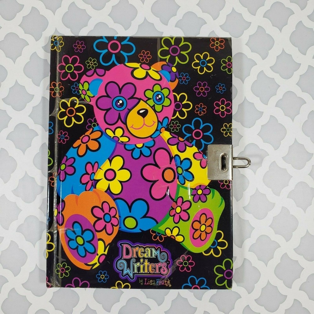 Vintage Lisa Frank Dream Writers Bear Journal Notebook Diary